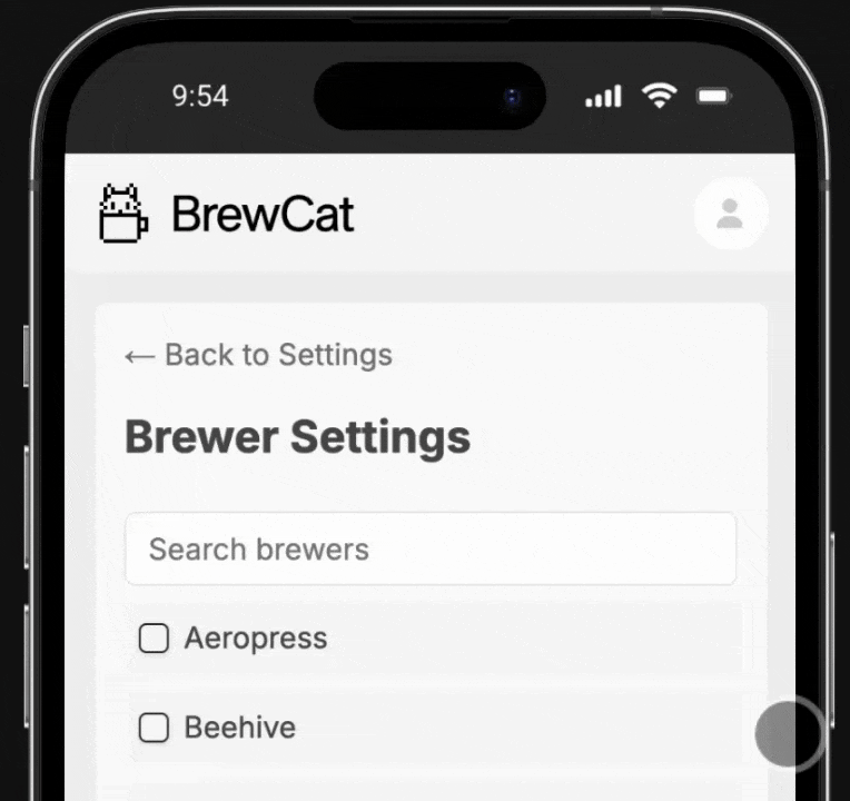 Sticky search field in action